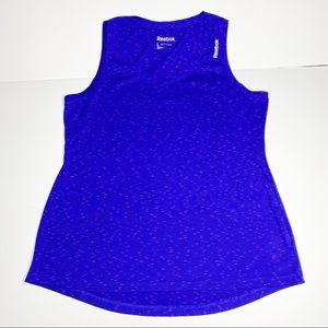 Reebok L Speedwick Purple Blue Workout Tank